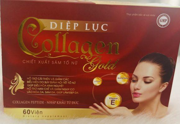 Viên uống collagen diệp lục gold